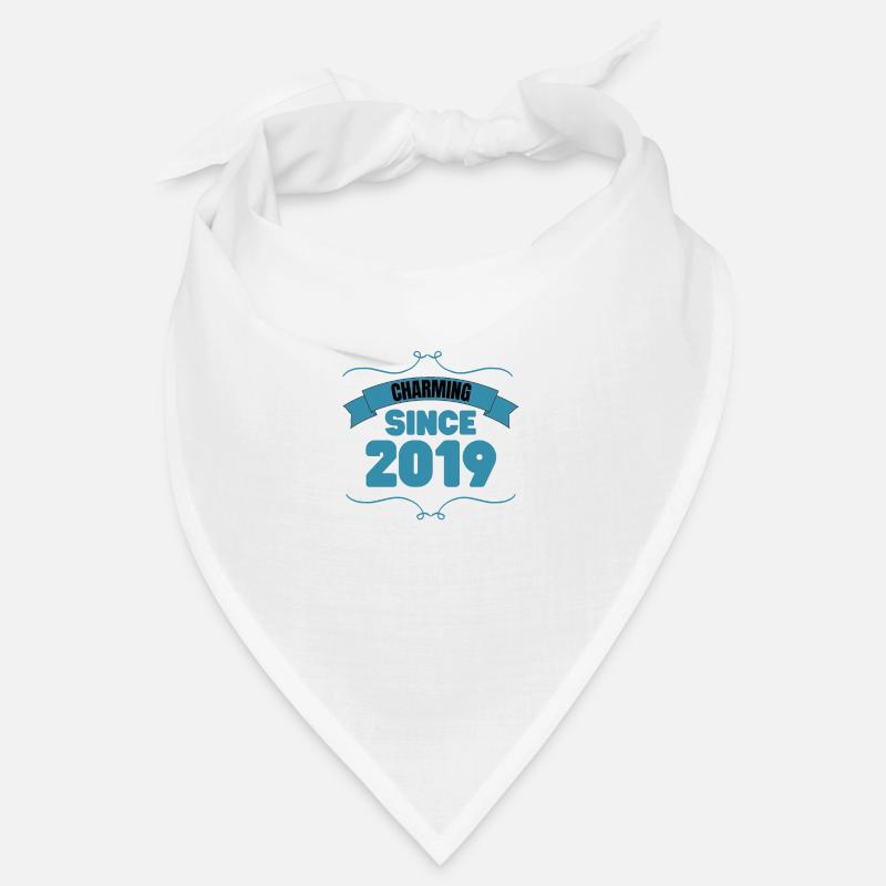 4th Birthday Party Gift Charming since 2019 Bandana