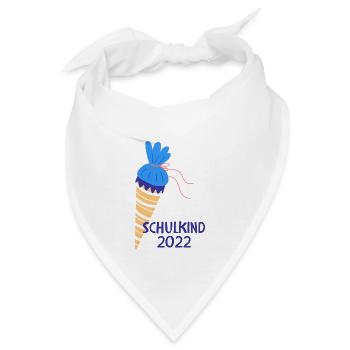 Schulkind 2022 - Bandana - Weiß - Vorne