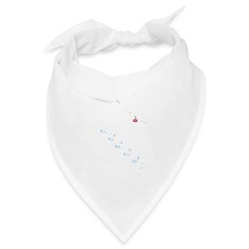 Gondel und Kurven - Bandana - Weiß - Vorne