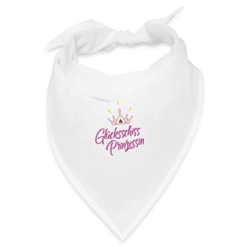 Glücksschiss Prinzessin 1 - Bandana - Weiß - Vorne