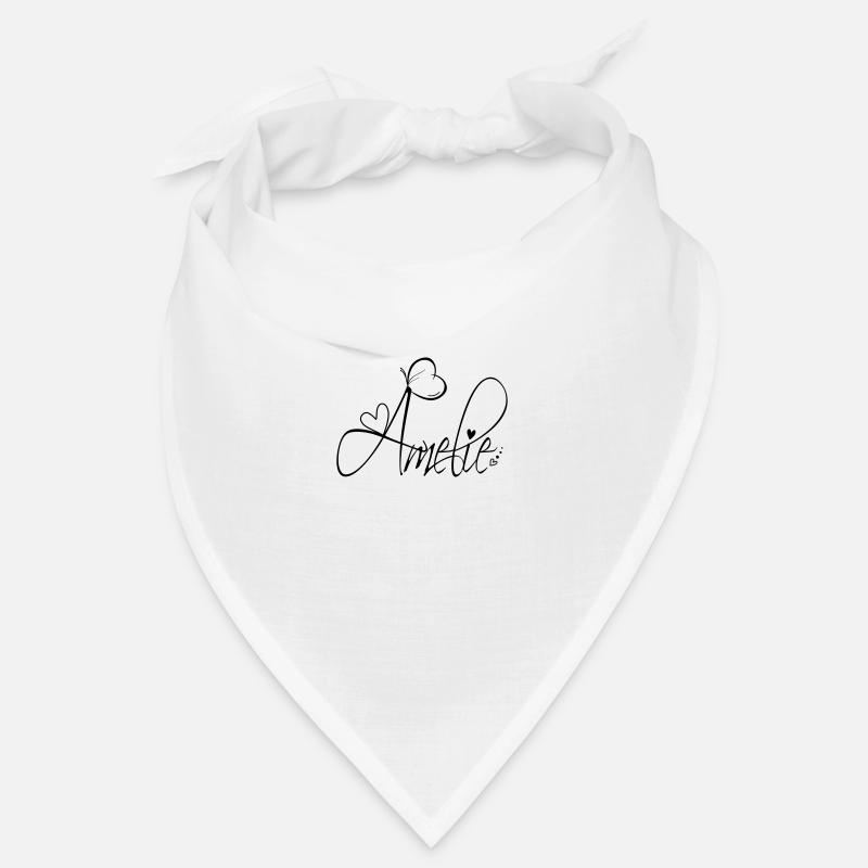 Amelie Name Vorname Mädchen Kalligrafie Dekor Bandana