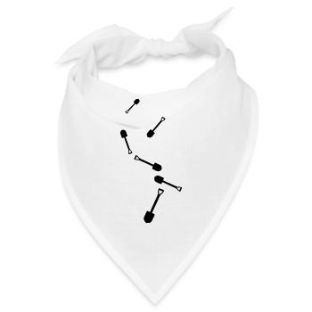Schaufel icon Silhouette - Bandana - Weiß - Vorne