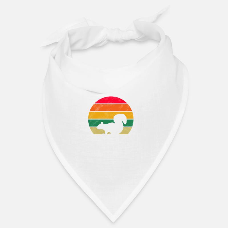 Waldbewohner Natur Tier Retro Eichhörnchen Bandana