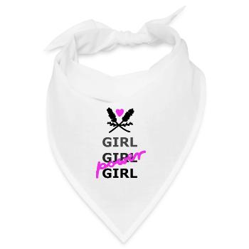 Girl Power - Bandana - Weiß - Vorne