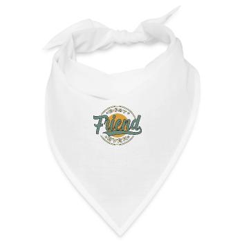 Best friend ever - Bandana - Weiß - Vorne