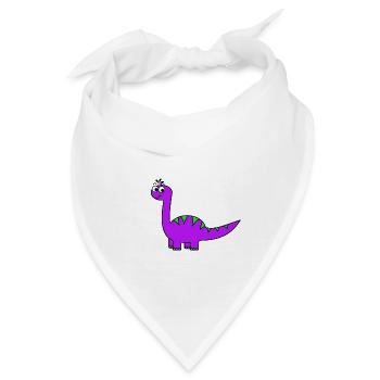 Dinosaurier - Bandana - Weiß - Vorne