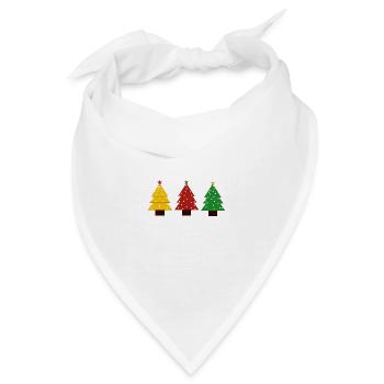 Nordmanntanne Nordmann-Tanne Tanne Weihnachtsbäume - Bandana - Weiß - Vorne
