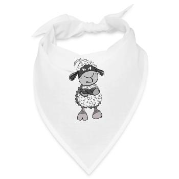 Schaf Sauer, Grummeliges Schaf - Bandana - Weiß - Vorne