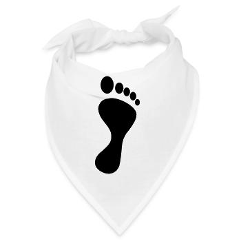 fuß - Bandana - Weiß - Vorne