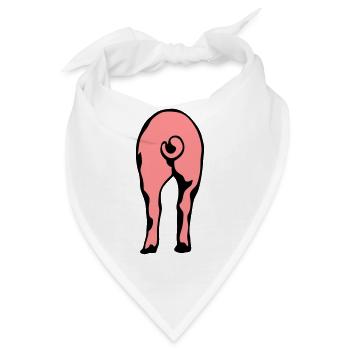 Schwein Schwein ass ass 8 - Bandana - Weiß - Vorne