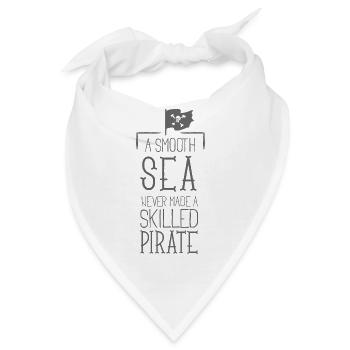 Ein geschmeidiges Meer hat nie einen erfahrenen - - Bandana - Weiß - Vorne