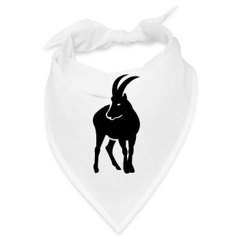 steinbock - Bandana - Weiß - Vorne