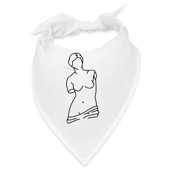Venus von Milo - Bandana - Weiß - Vorne