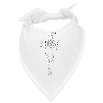 Akkordeon - Bandana - Weiß - Vorne