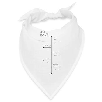Morgenroutine Morgenmuffel - Bandana - Weiß - Vorne