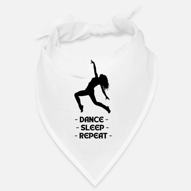 dancesleeprepeat - Bandana - Weiß