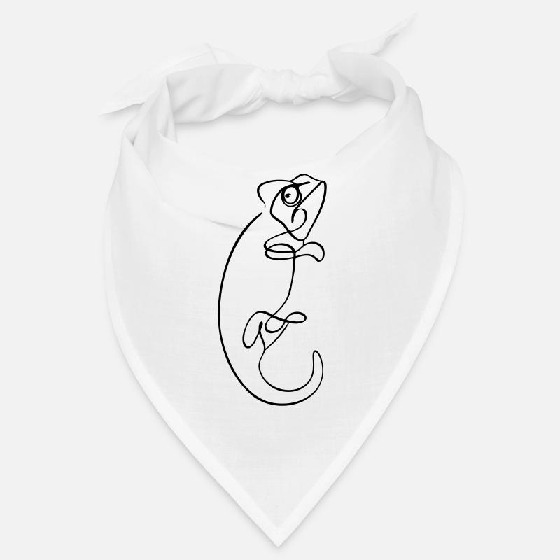 Chamäleon - Bandana - Weiß