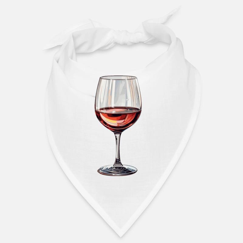 Weinglas Rotwein Bandana