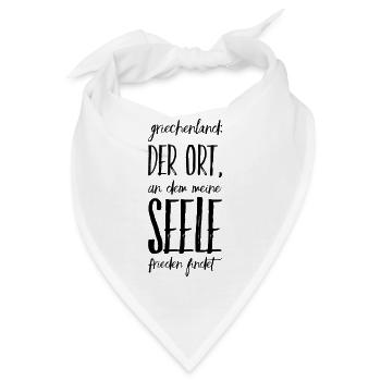 Lustiger Griechischer Spruch Griechenland Geschenk - Bandana - Weiß - Vorne