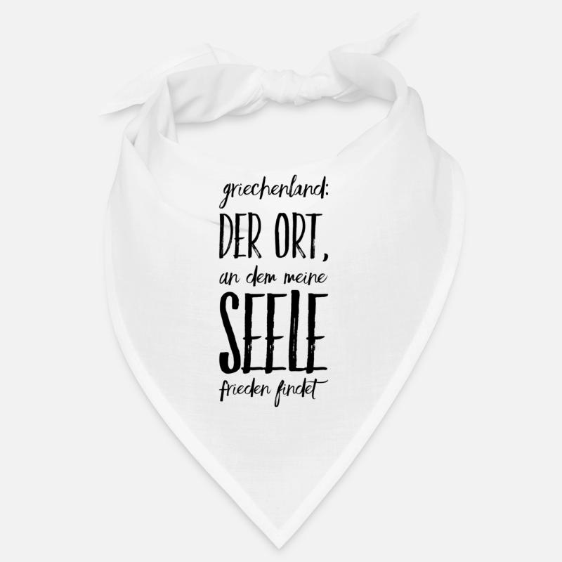 Lustiger Griechischer Spruch Griechenland Geschenk - Bandana - Weiß
