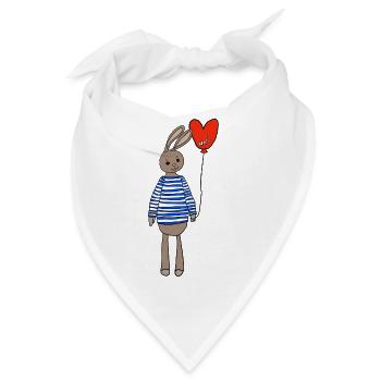 osterhase ostern - Bandana - Weiß - Vorne