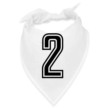 2 - Bandana - Weiß - Vorne