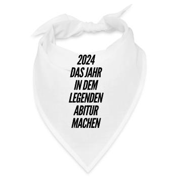 coole Sprüche Abi - Bandana - Weiß - Vorne
