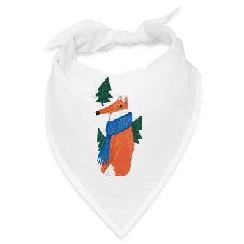 Fuchs im Wald - Bandana - Weiß - Vorne