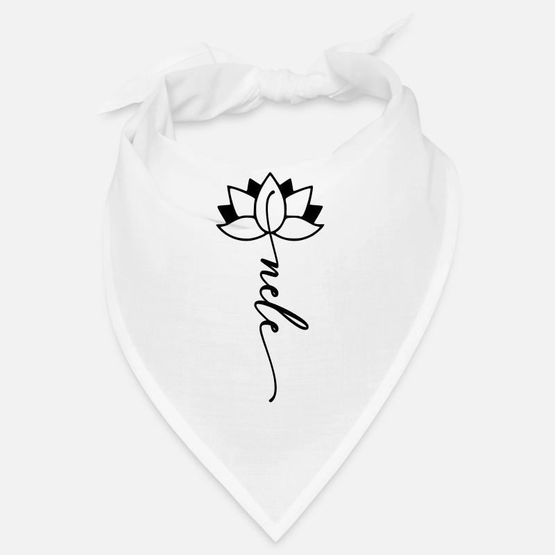 Nele Name Flower Font Bandana