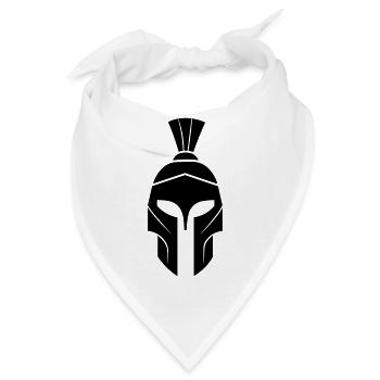 Spartanischer Helm - Bandana - Weiß - Vorne