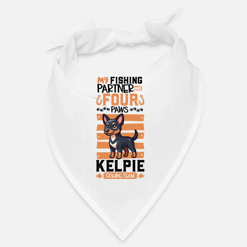 Pêche et Kelpie australien Bandana