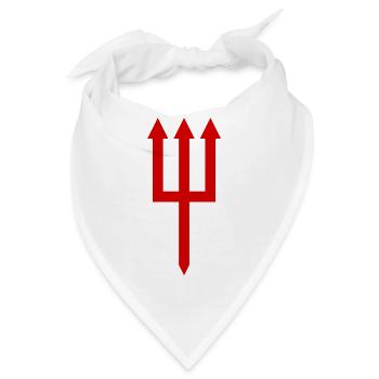 Dreizack - Bandana - Weiß - Vorne