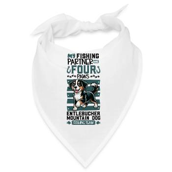 Angeln und Entlebucher Sennenhund - Bandana - Weiß - Vorne