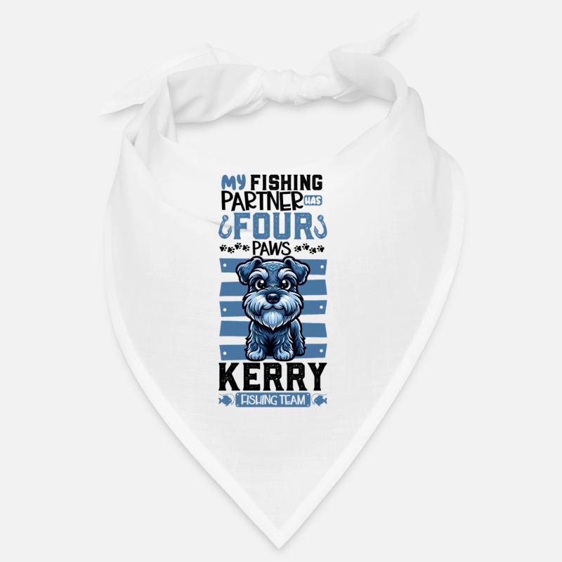 Pêche et Kerry Blue Terrier Bandana