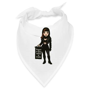 Vergiss deinen Schleier, offenbare deine Kraft - Bandana - Weiß - Vorne