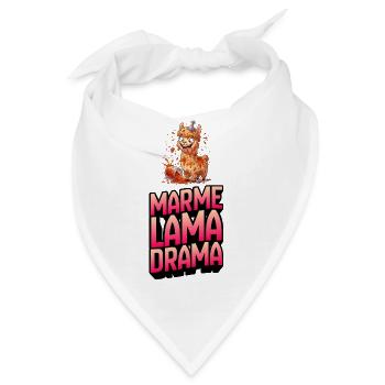 Marme Lama Drama - Bandana - Weiß - Vorne