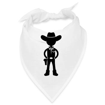Cowboy - Bandana - Weiß - Vorne