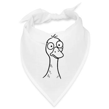 Dumme Gans - Bandana - Weiß - Vorne