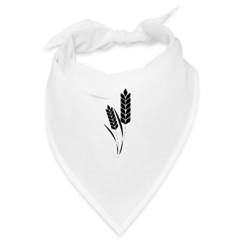 Weizen Korn für Bauern, Landwirte als Geschenk - Bandana - Weiß - Vorne