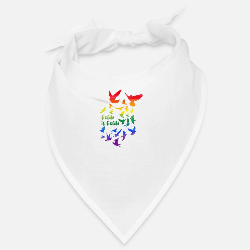 liefde est liefde, arc-en-ciel, sourd, oiseaux Bandana