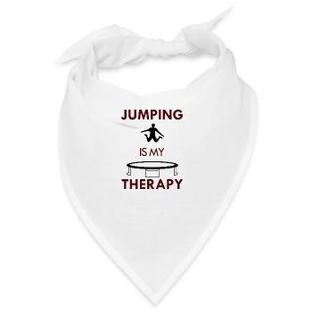 Springen als Therapie Trampolinspringer Bounce - Bandana - Weiß - Vorne