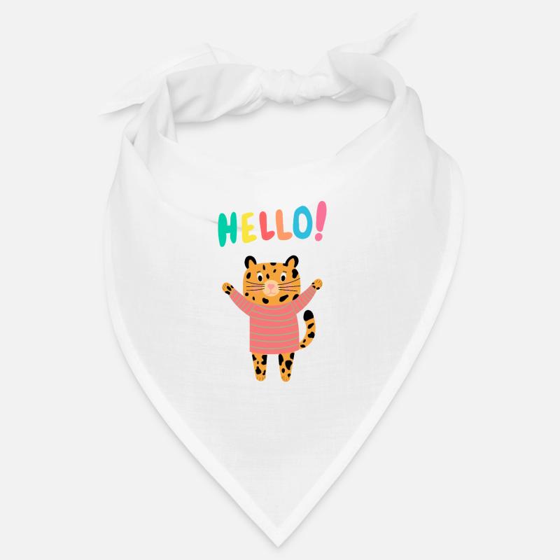 Tiger in a knitted sweater says hello – wild & cuddly Bandana