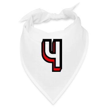 4 JAHRE,4. GEBURTSTAG,4 GEBURTSTAG,4 - Bandana - Weiß - Vorne