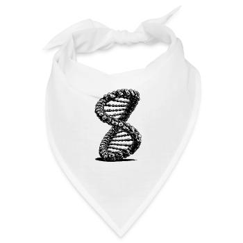 Verdrehte Möbiusschleife Kette DNA Möbiusband - Bandana - Weiß - Vorne