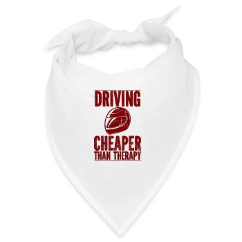 Auto Oldtimer Racing Autoliebhaber Auto-Veteranen - Bandana - Weiß - Vorne