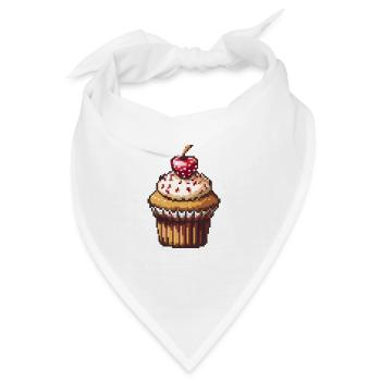 Muffin Pixel Gamer - Bandana - Weiß - Vorne