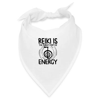 Reiki Therapeut - Bandana - Weiß - Vorne