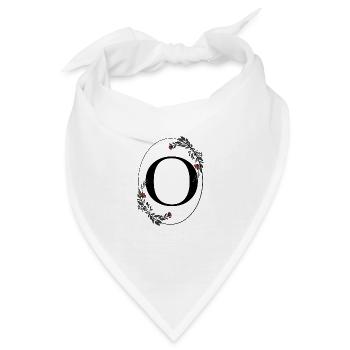 Buchstabe O - Bandana - Weiß - Vorne