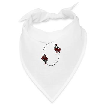 Rosen - Bandana - Weiß - Vorne