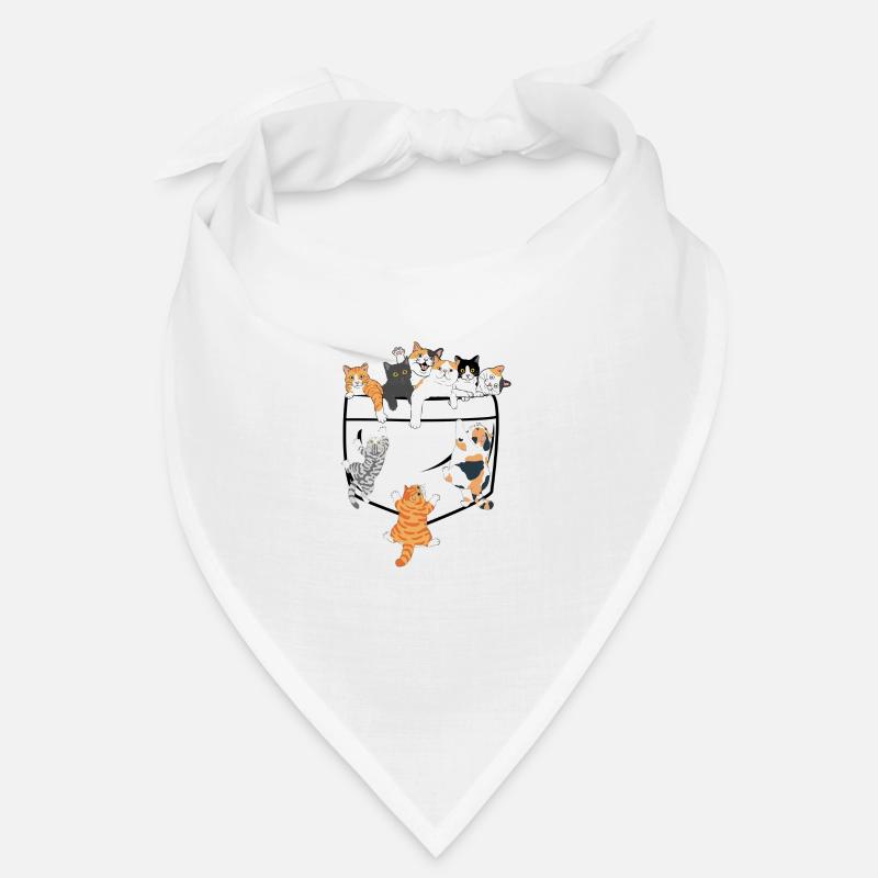 Chats mignons grimpant - idée cadeau original Bandana